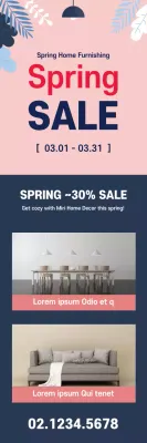 Banner de promoção de venda de casa moderna rosa