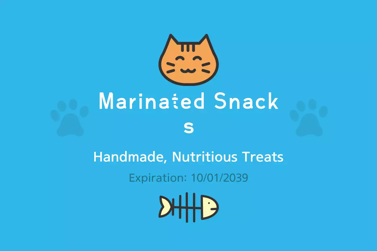 Blue Simple Pet Menu Banner