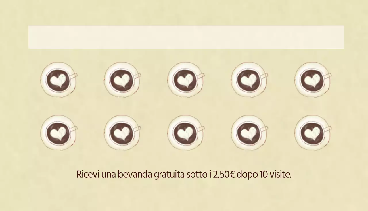 Biglietti da visita per caffè