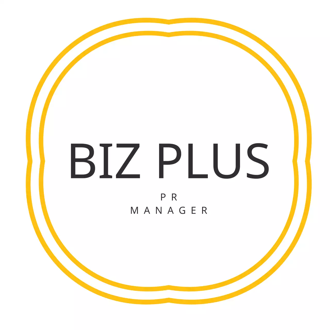 Yellow Minimal Business Card Logo