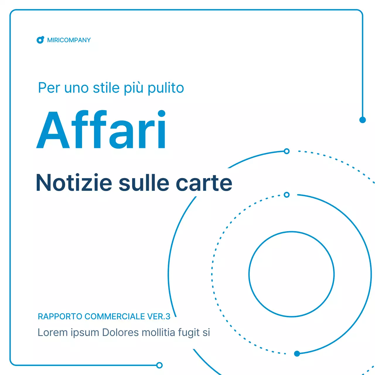 Una guida alle newsletter aziendali in geometria bianca e blu