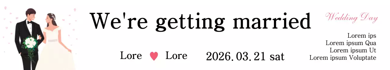 Banner de convite de casamento elegante branco