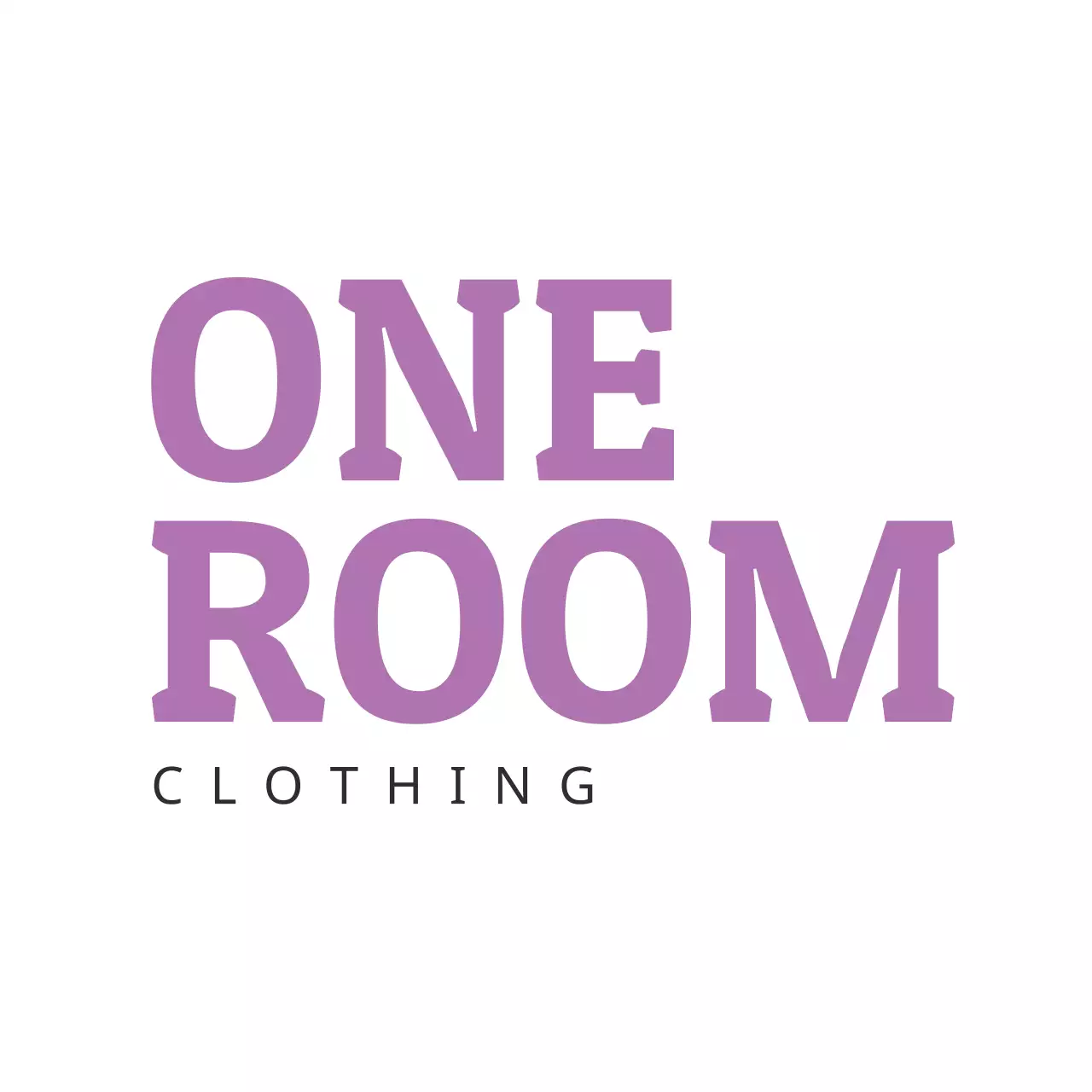 Purple Simple Clothing Promotion Logo