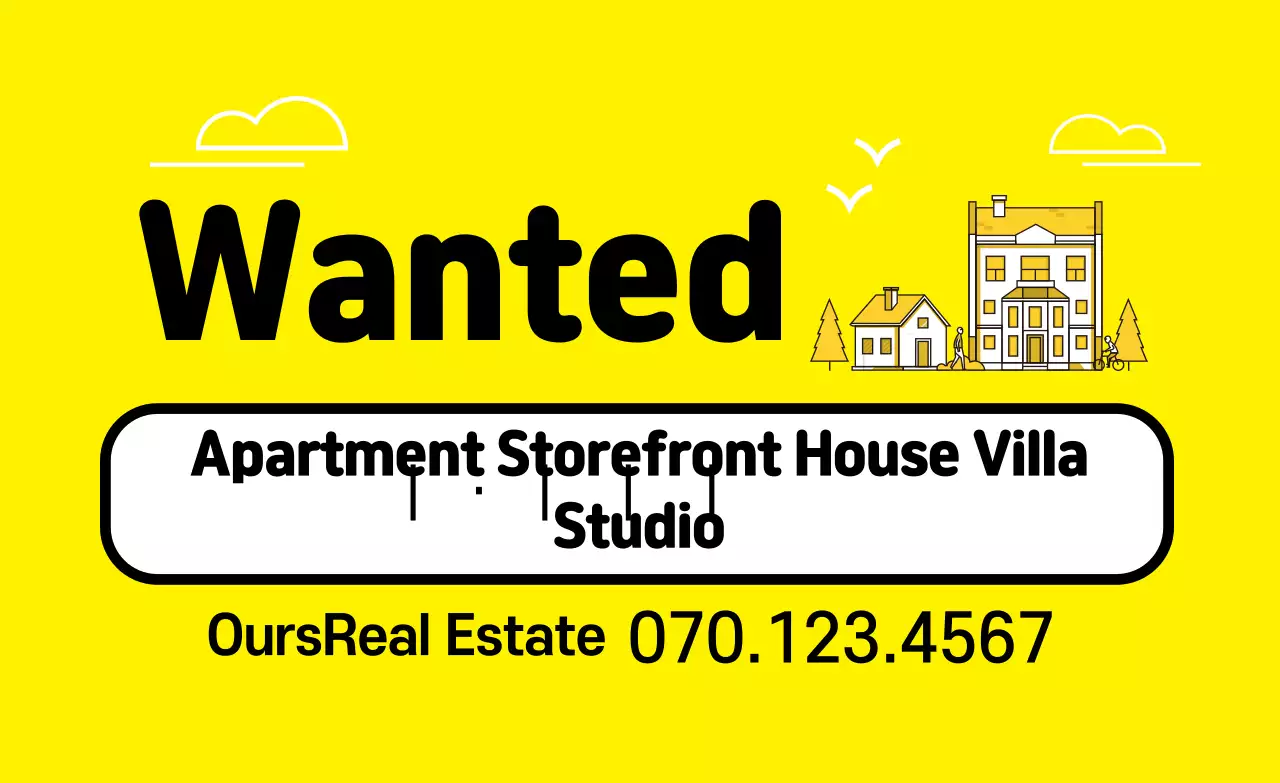 Yellow real estate listings