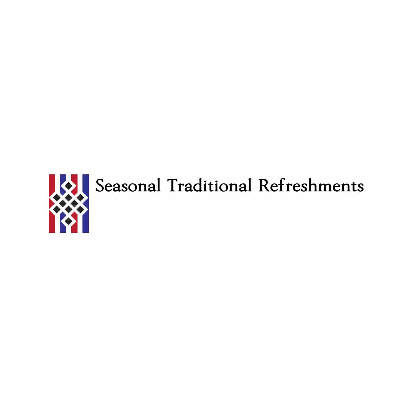 Red Traditional Refreshments Promotion Logo