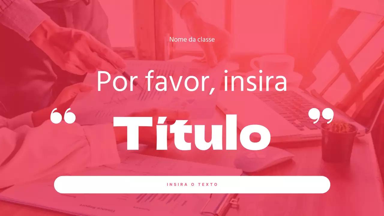 Apresentação para discussão do texto realçado e disposição das fotografias a vermelho