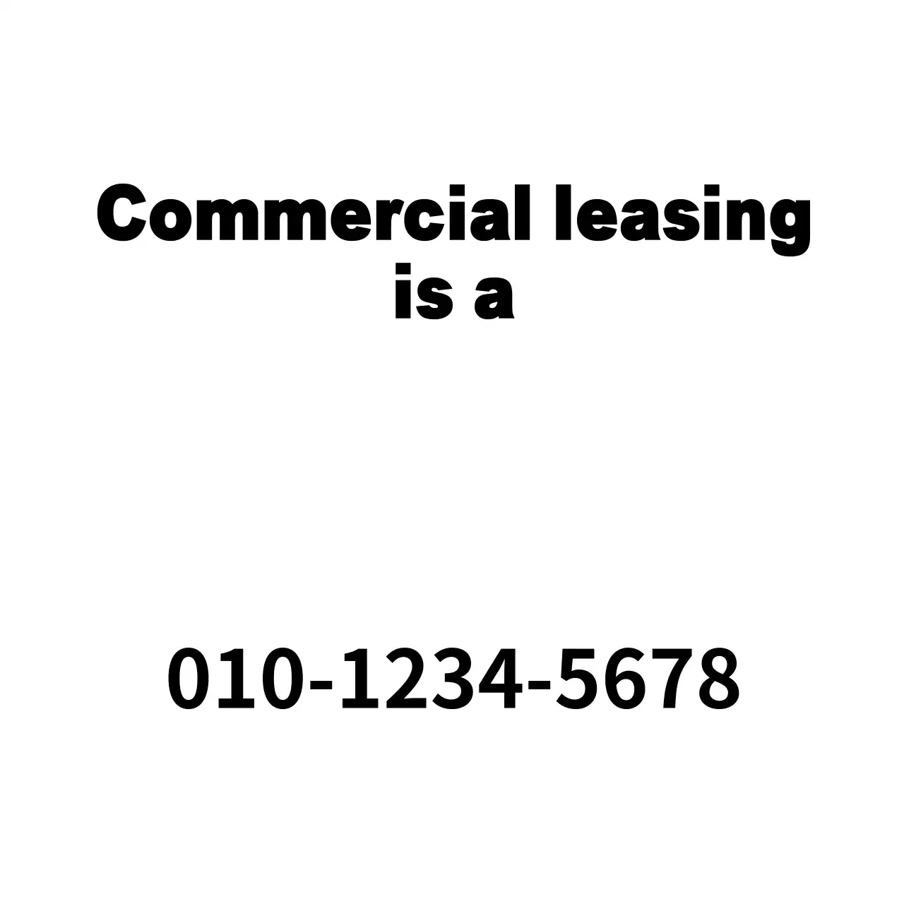 Black Professional Leasing Advertisement Banner