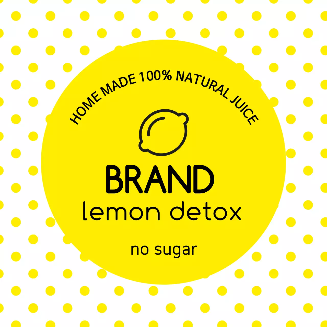 Label jus lemon
