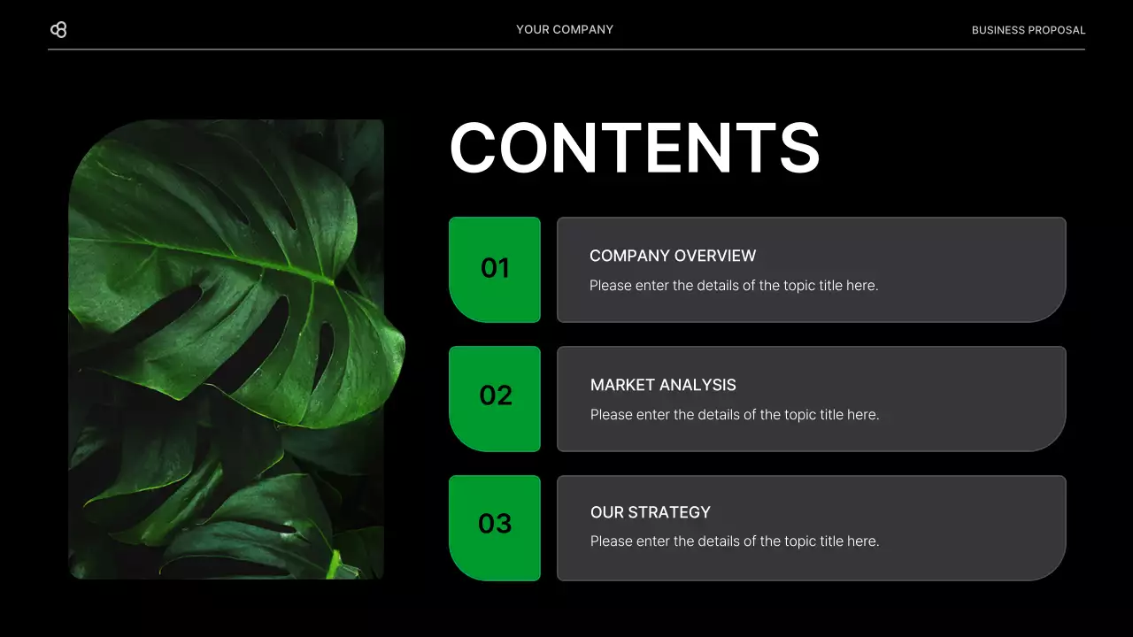 Black Modern Business Proposal Document Presentation