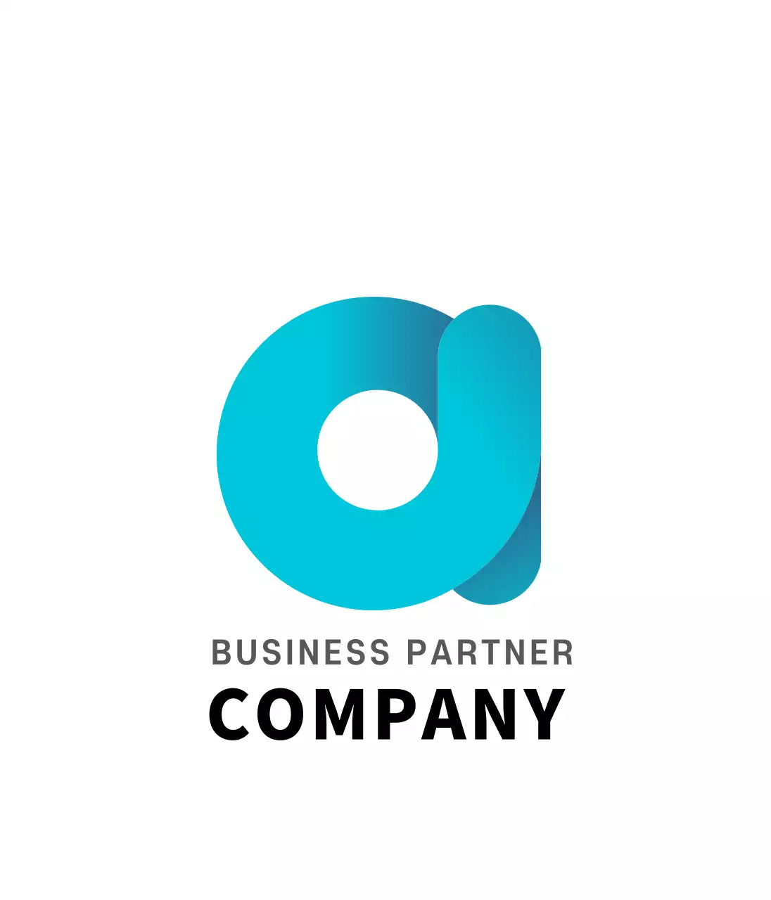 White blue corporate logo