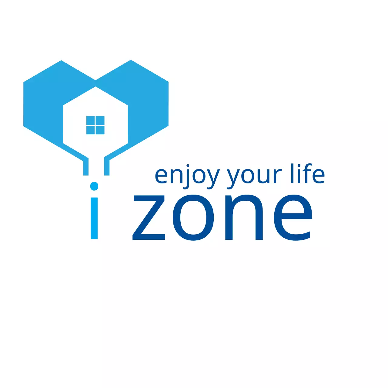 Blue Minimal Home Promotion Logo