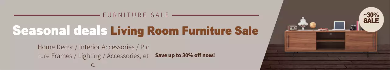 Brown photo highlights clean furniture interior event promotion