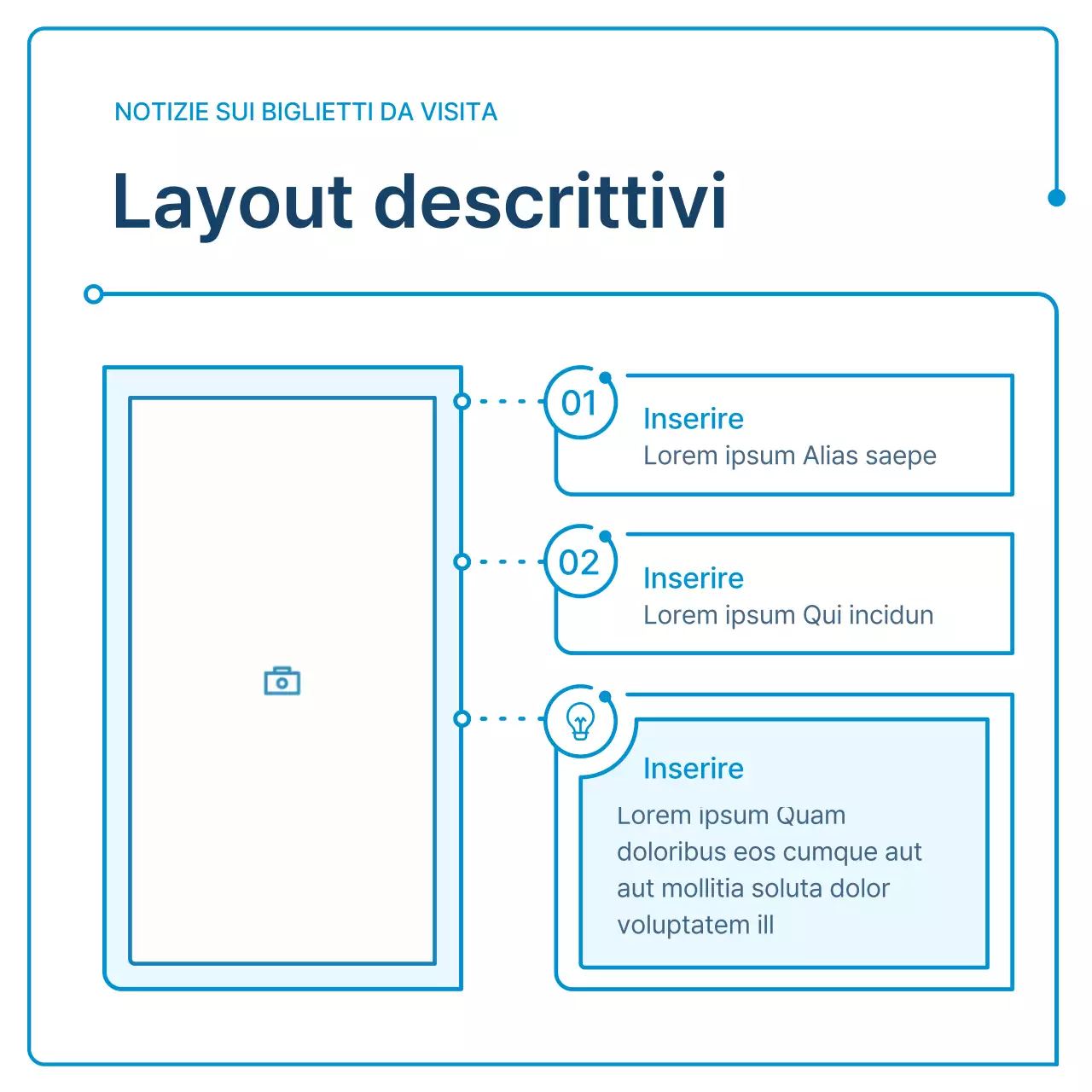 Una guida alle newsletter aziendali in geometria bianca e blu