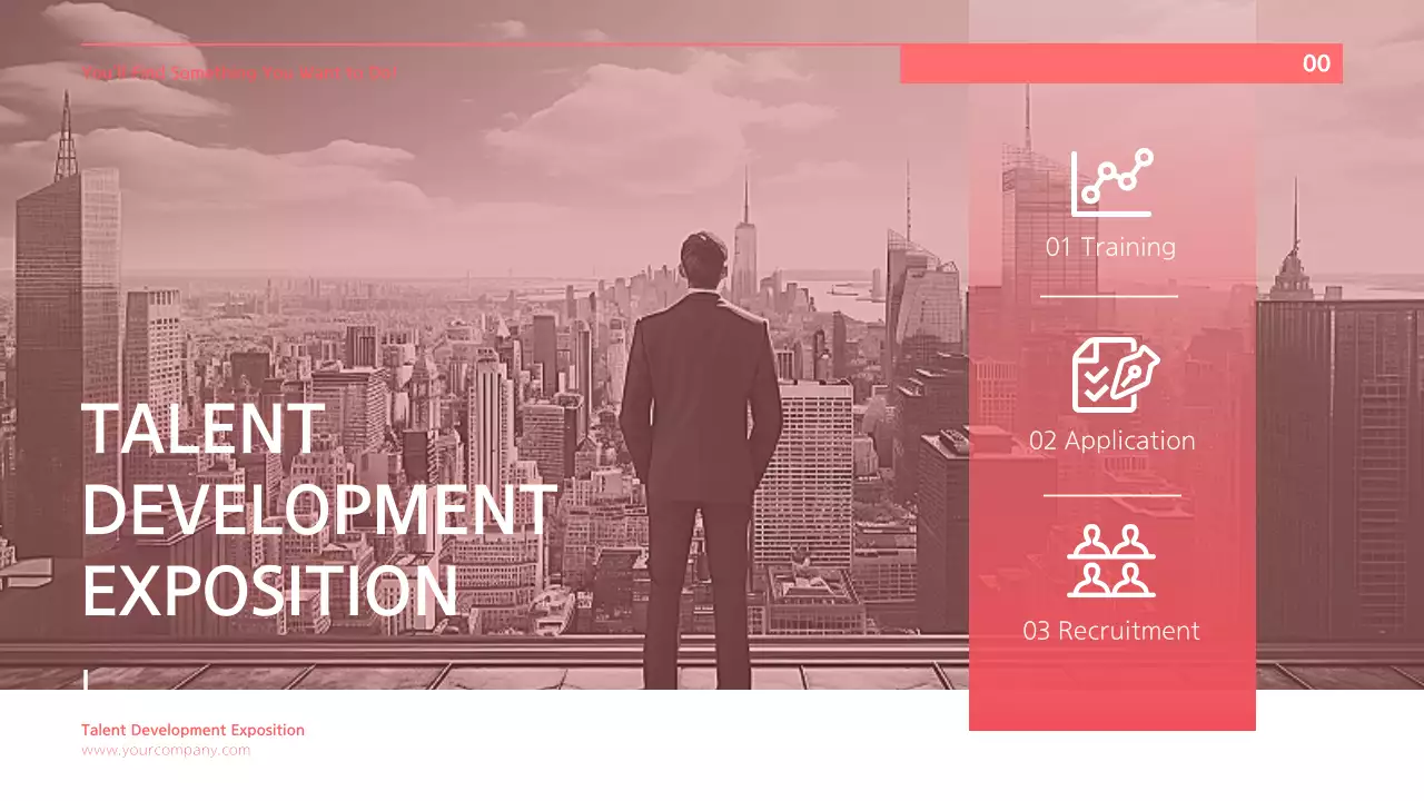 Red Modern Talent Exhibition Presentation