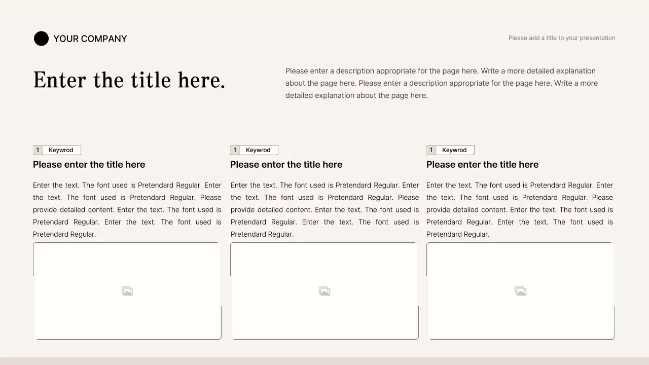 Beige Minimalist Business Report Presentation