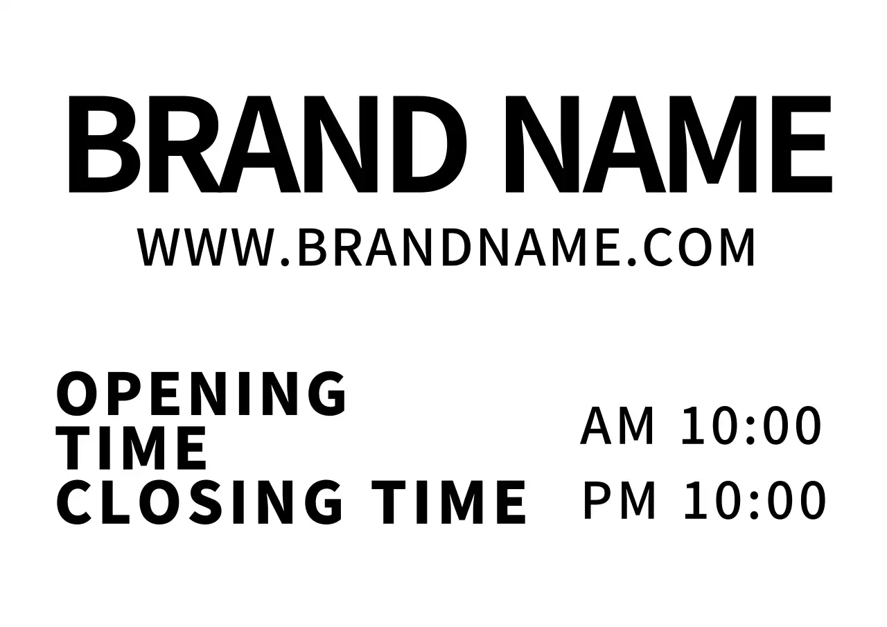 Papel de carta simples com o nome da marca a preto