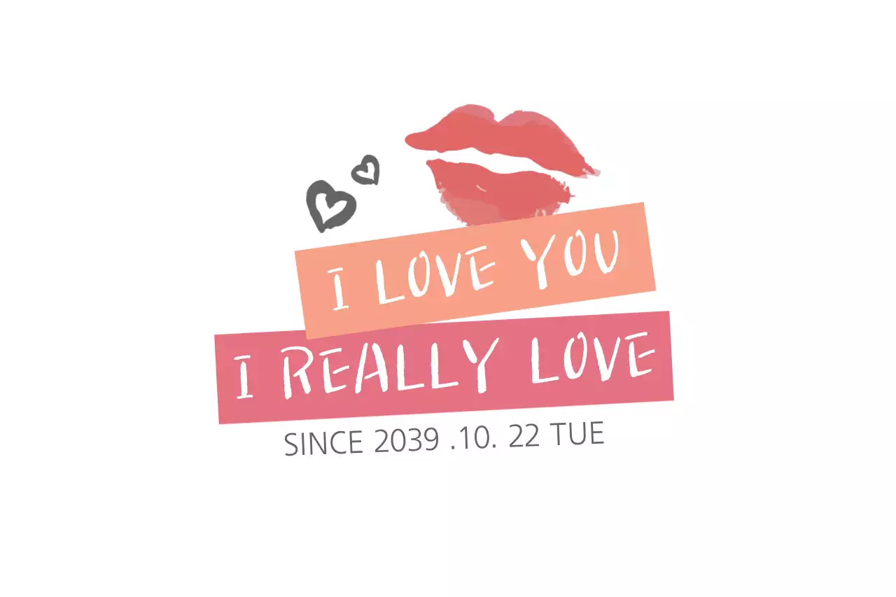 Banner de convite de amor simples rosa