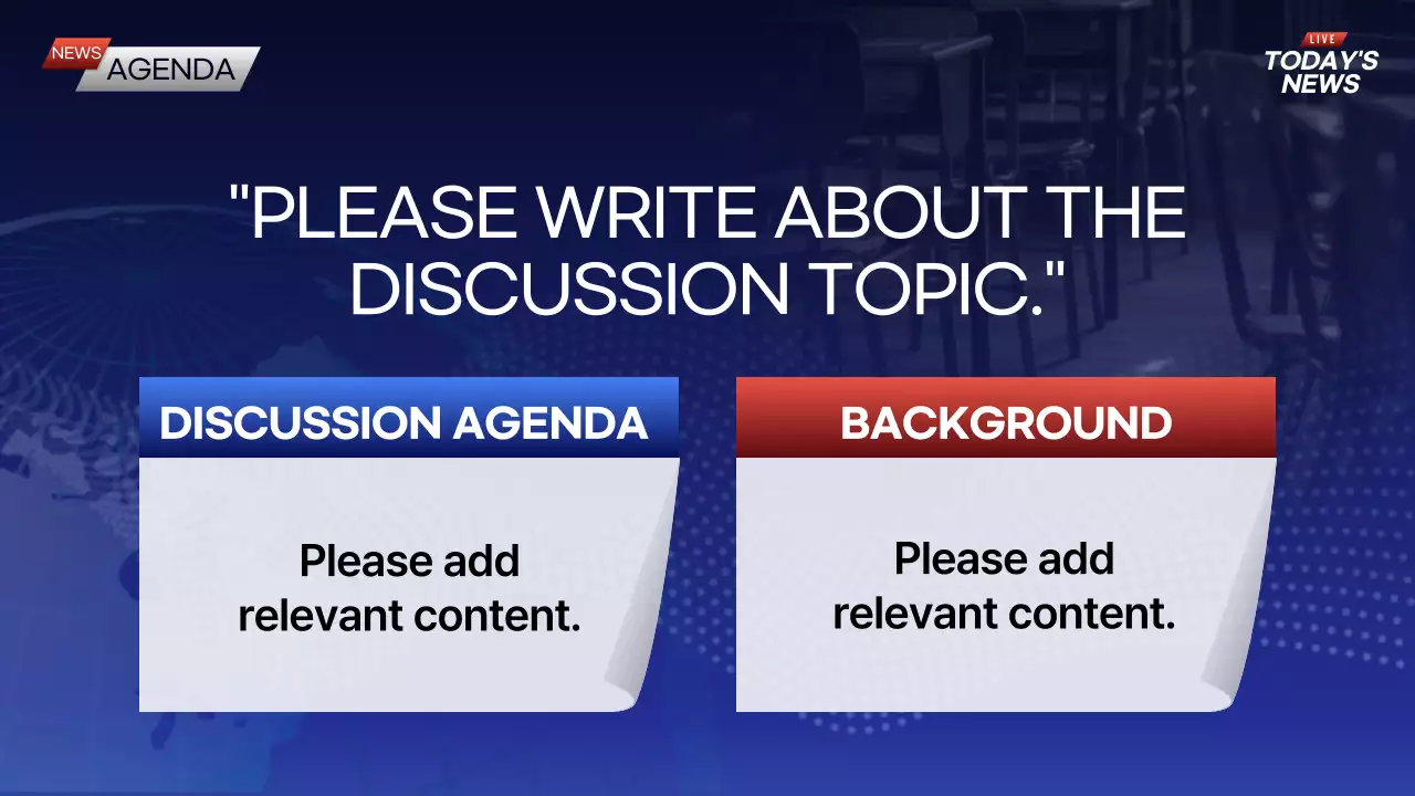 Blue Modern News Announcement Presentation