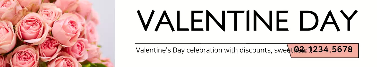 Banner de promoção elegante rosa para o Dia dos Namorados