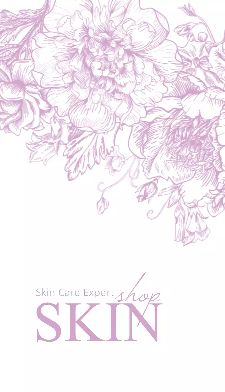 Purple Floral Skincare Promotion Business Card