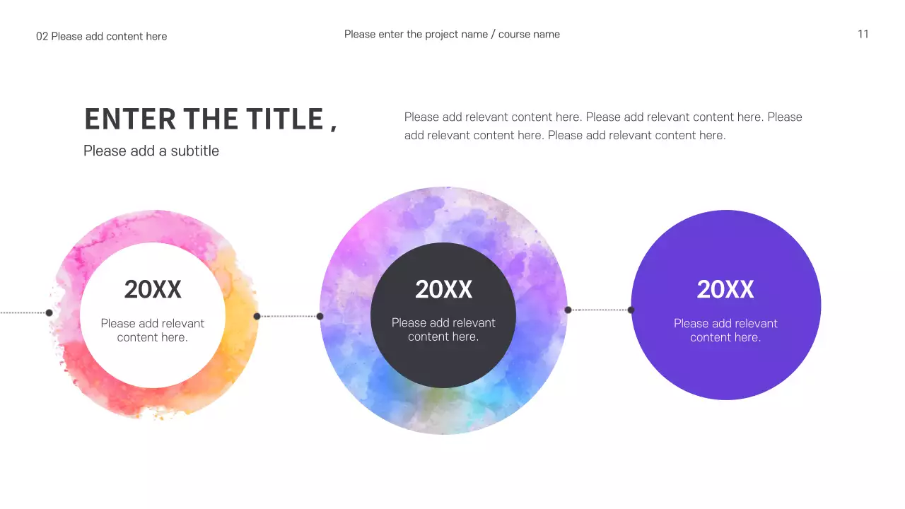 Presentasi Panduan Minimalis Berwarna-warni