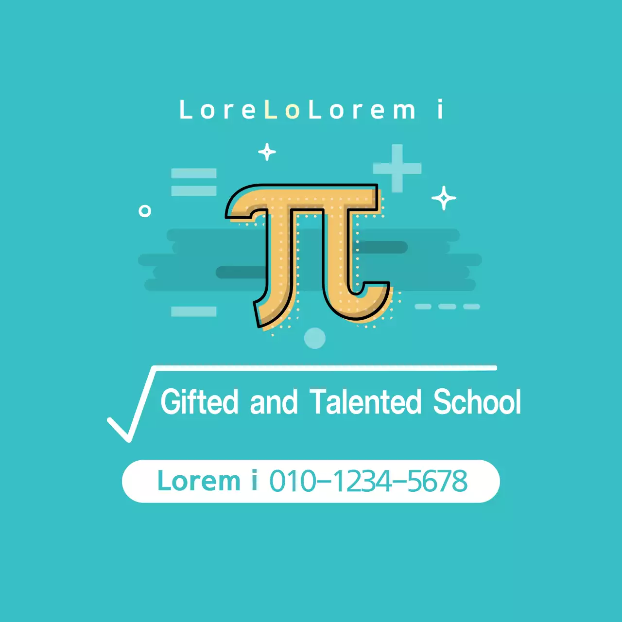 Spanduk Iklan Pendidikan Modern Berwarna Teal