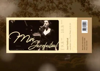 Beige Vintage Jazz Event Poster