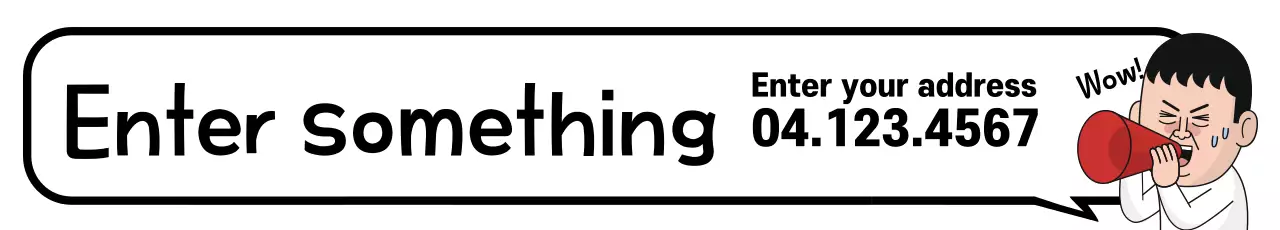 Banner de diretrizes de formulário de quadrinhos pretos