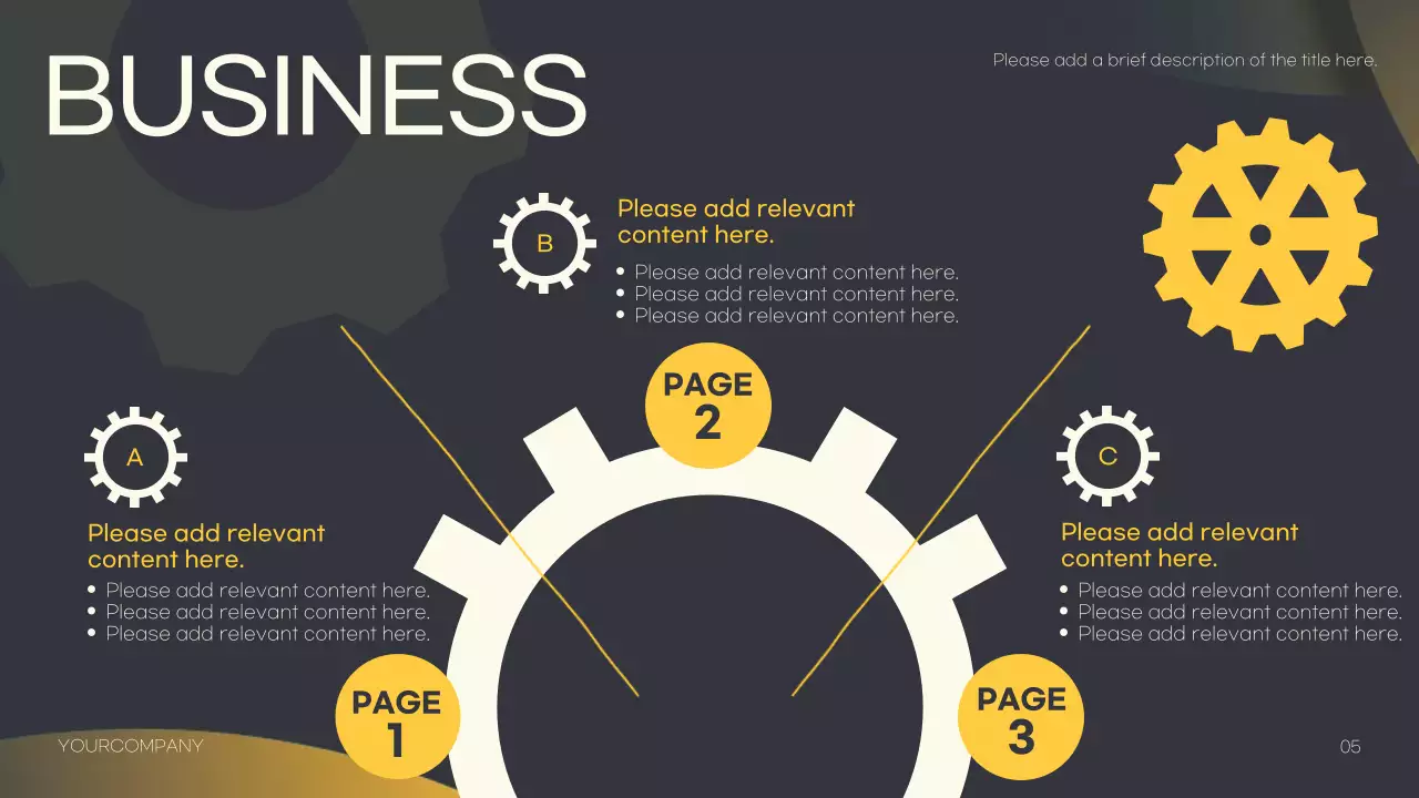 Yellow Abstract Business Plan Presentation