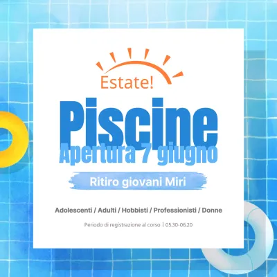 Apertura di una piscina