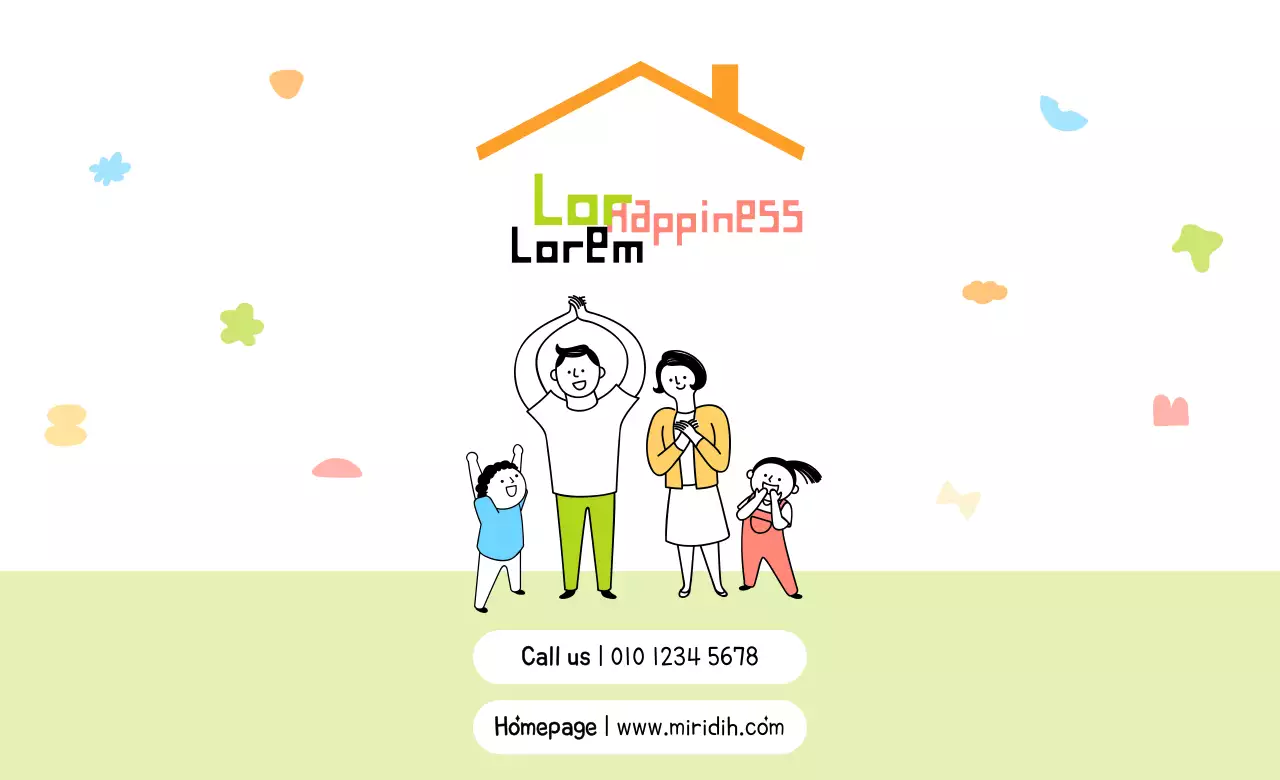 Ilustrasi keluarga berwarna pastel dalam berbagai warna Pusat Kesejahteraan