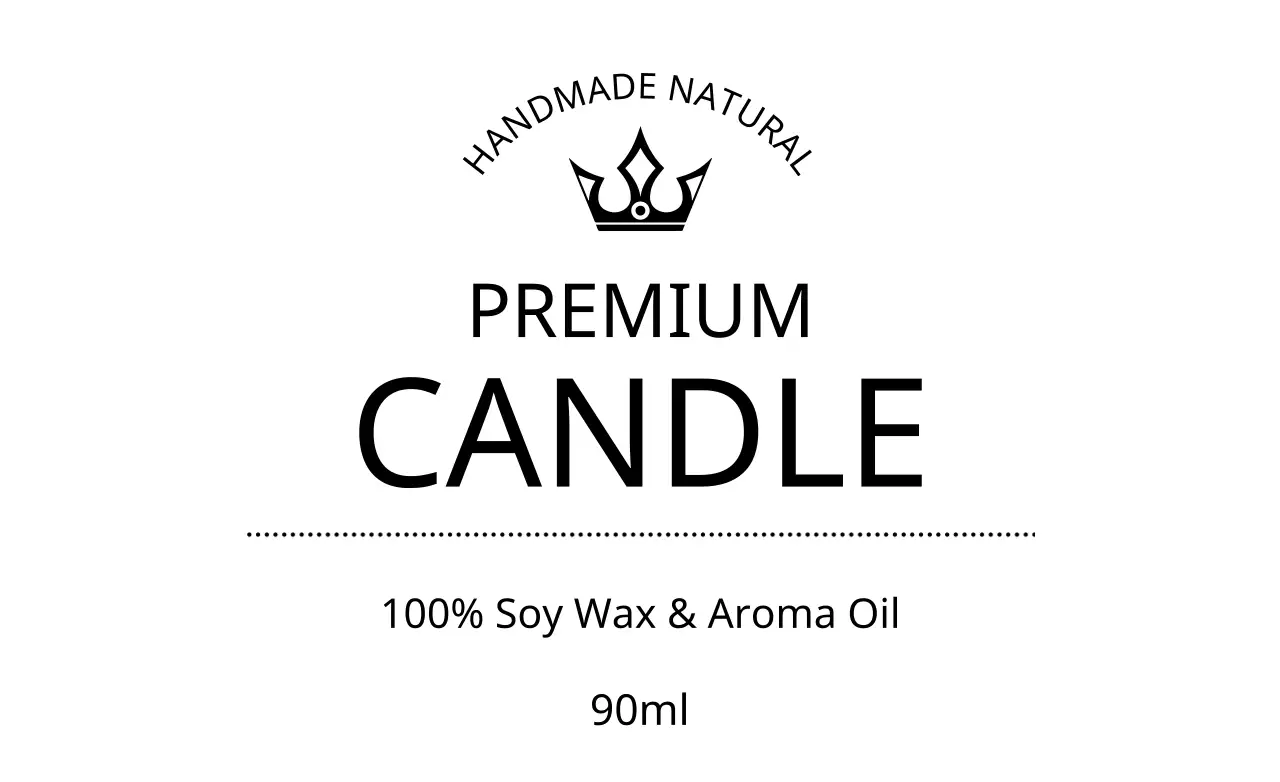 Banner de propaganda de vela minimalista preta