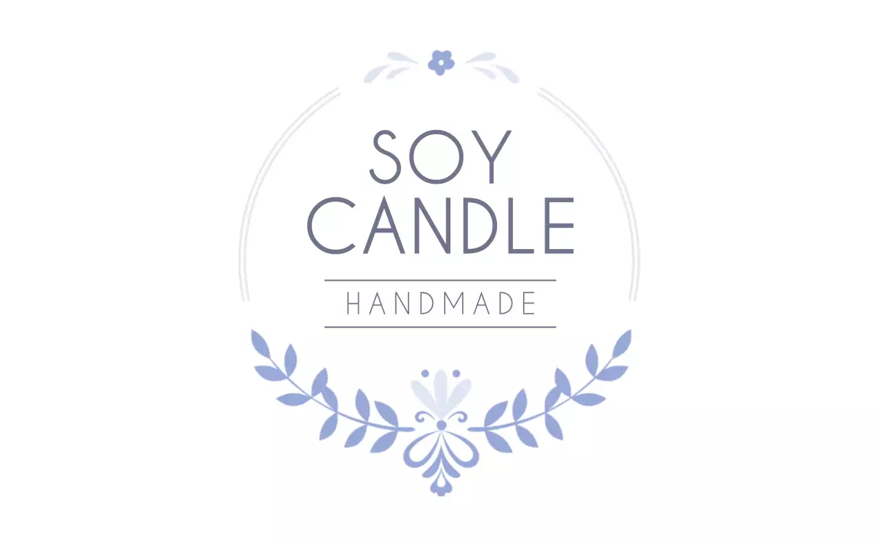 Banner promocional de vela azul elegante