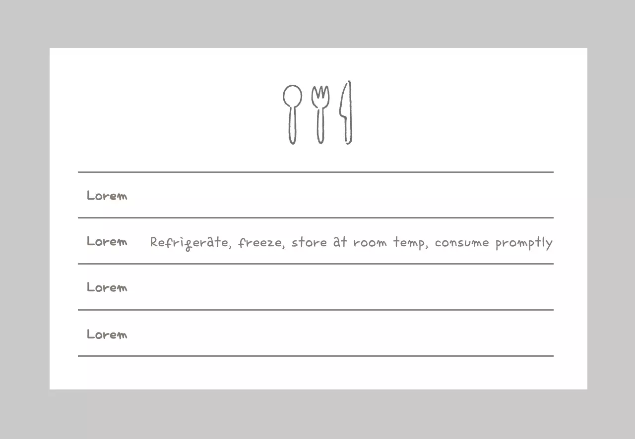 biểu tượng màu xám ngày hết hạn thực phẩm đơn giản