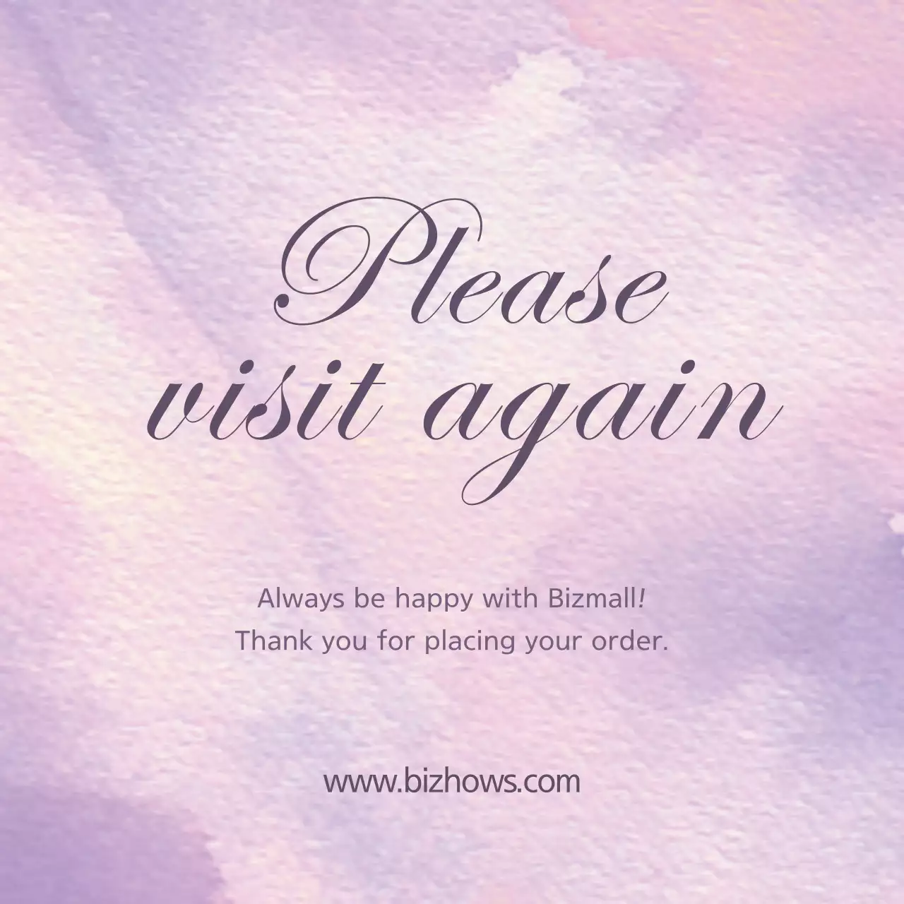 Please visit again