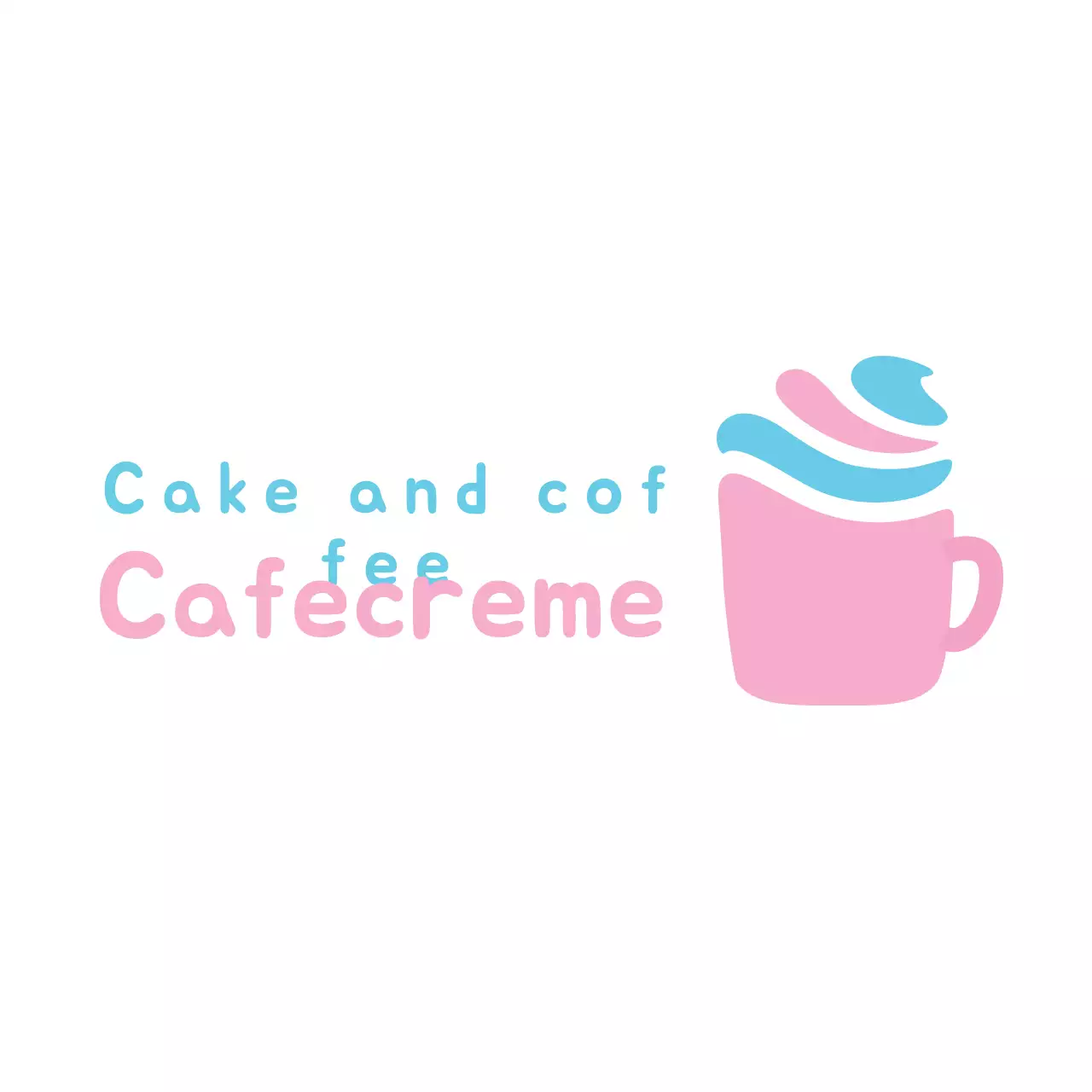 Pink Simple Coffee Promotion Logo