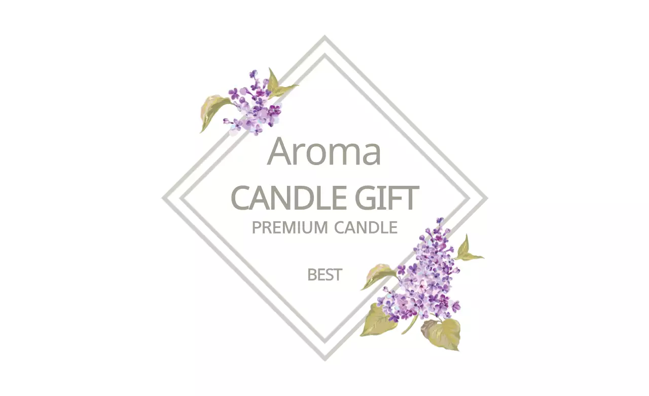 Banner promocional de vela floral bege