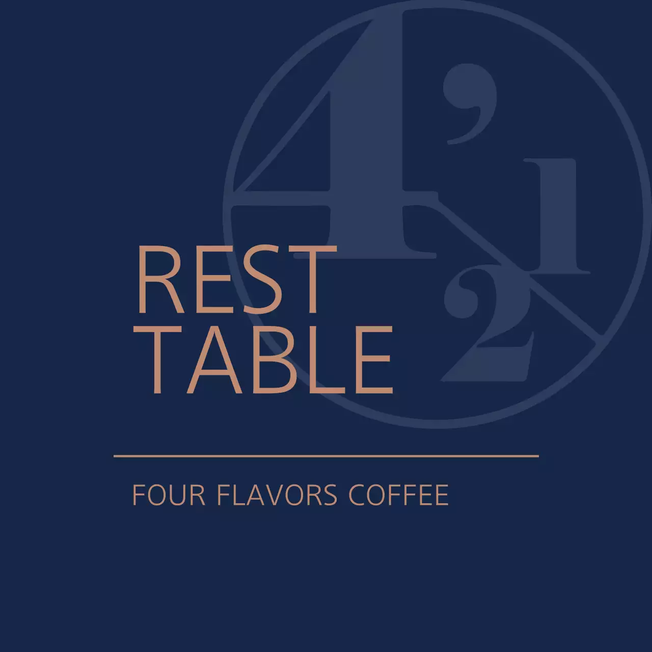 Navy Minimal Coffee Promotion Banner
