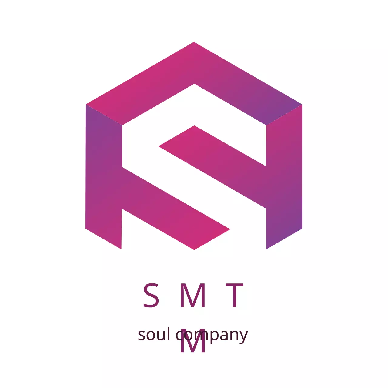 Pink Modern Design Logo