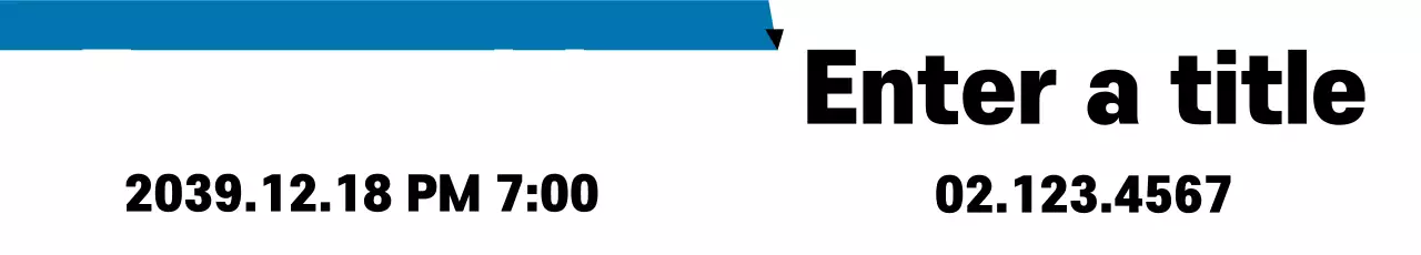 Banner de anúncio de evento minimalista azul