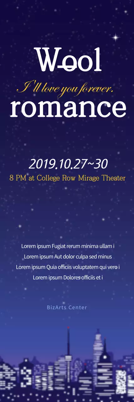 Banner de evento elegante e romântico da Marinha