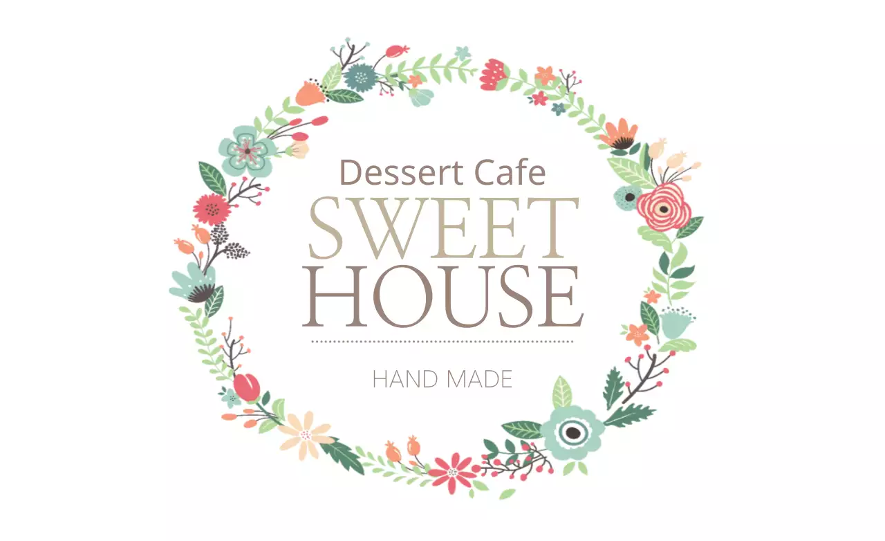 Spanduk Promosi Makanan Penutup Bunga Pastel