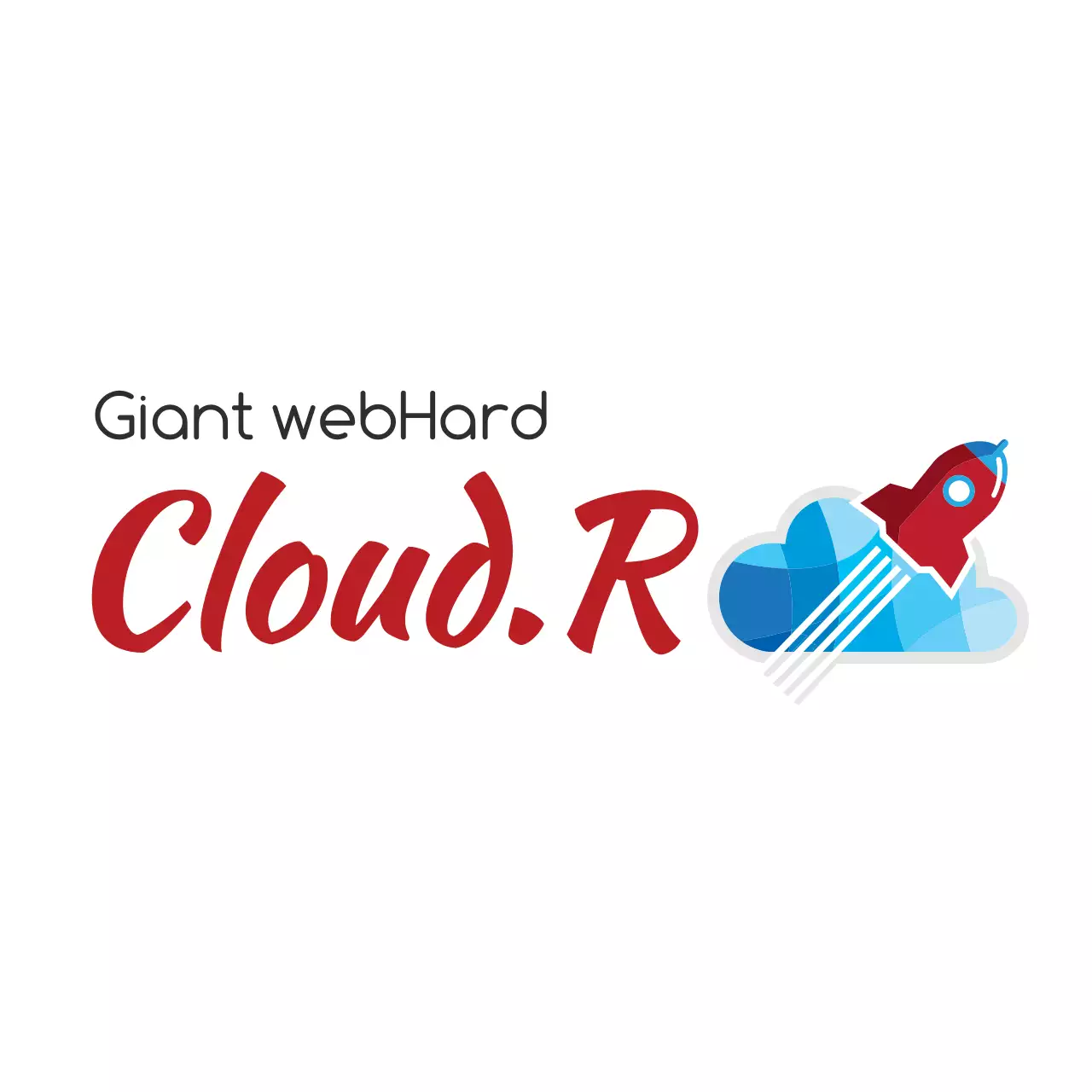 Red Modern Cloud Promotion Logo
