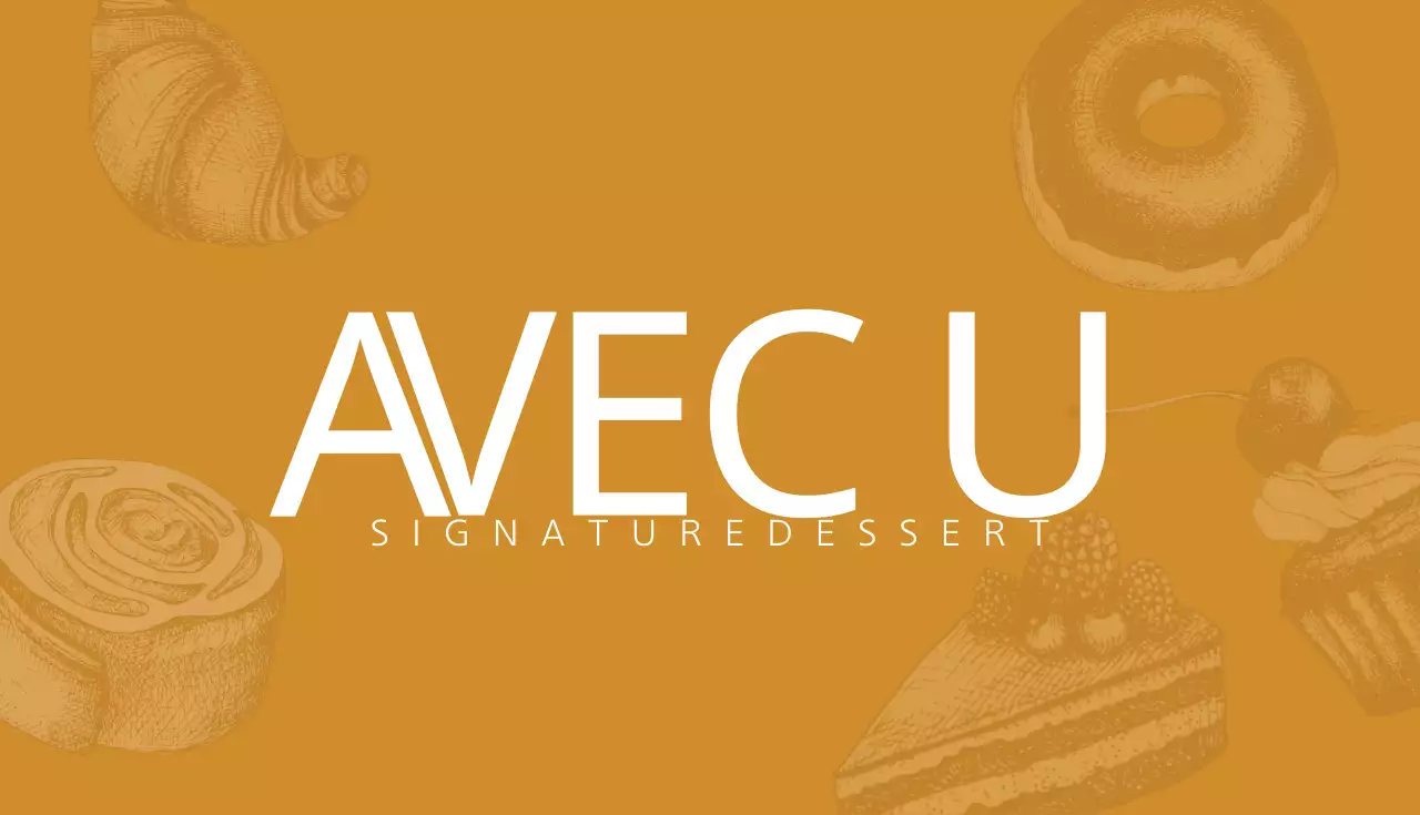 Kartu Nama Promosi Makanan Penutup Minimalis Beige