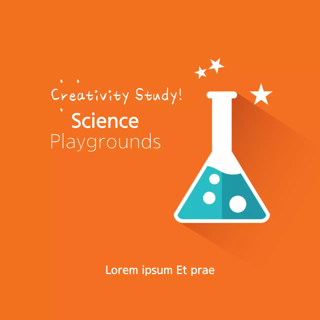 Orange Modern Science Guide Banner