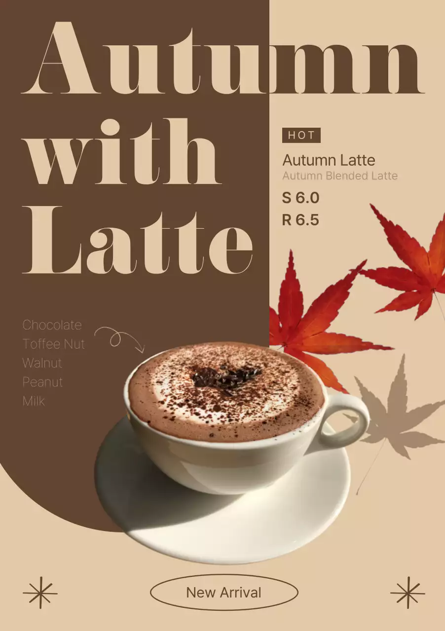 Introducing a brown, fall latte menu