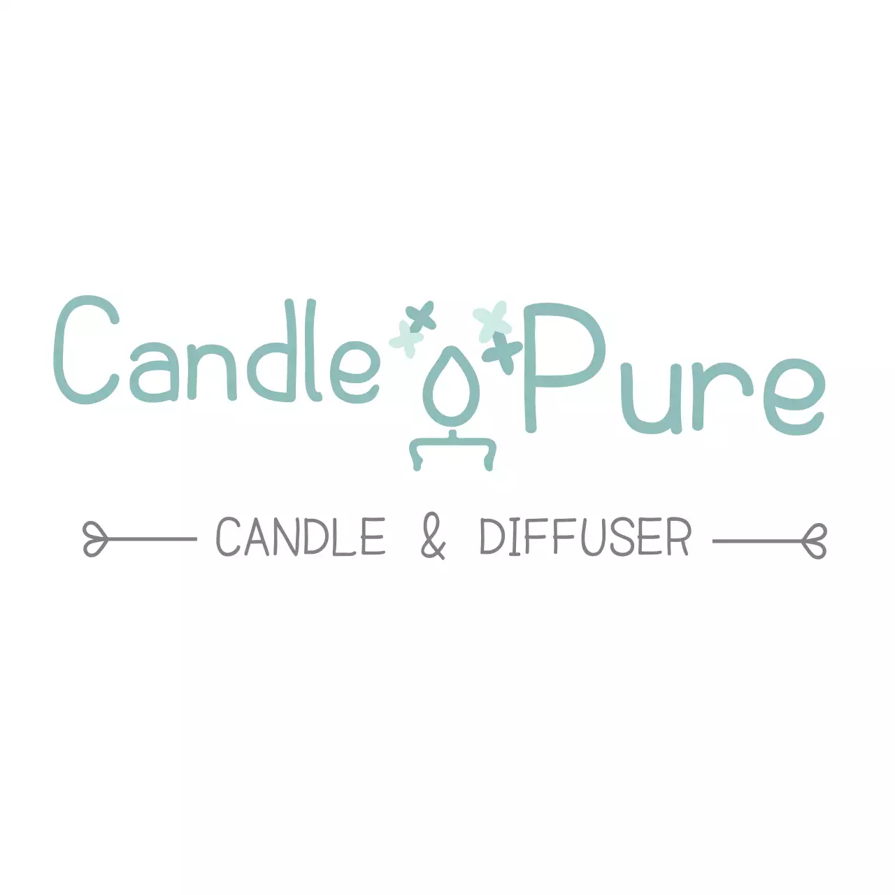 Mint Clean Candle Advertisement Logo