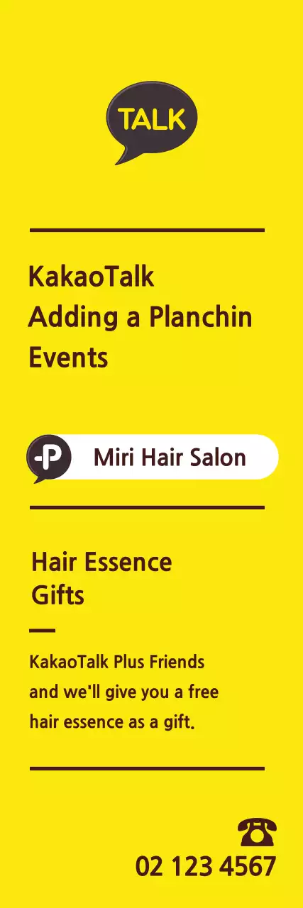 Banner de promoção de salão de beleza amarelo da moda