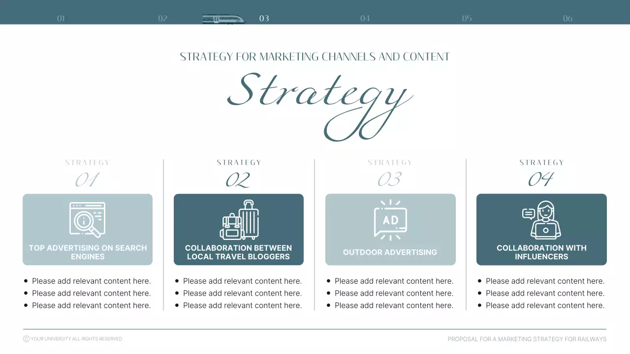 블루 엘레강트 철도 마케팅 계획 프레젠테이션