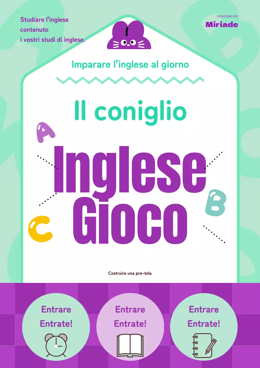 Copertina kitsch del libro sull'educazione della prima infanzia in menta e viola